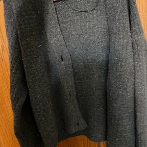 Heather Gray boxy cardigan